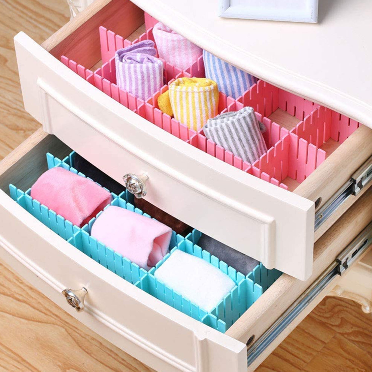 4146 Storage Box Drawer Organizer Drawer Cupboard Divider | Grid Closet Sorting Partition | Plastic Strips Separators box organizer (4 Pc Set ) 4146 Storage Box Drawer Organizer Drawer Cupboard Divider | Grid Closet Sorting Partition | Plastic Strips Separators box organizer (4 Pc Set )